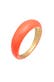 Ring Bandring Stapelring Emaille 925er Silber vergoldet Orange