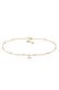 Kette Choker Anhänger Halbmond 925 Sterling Silber Gold