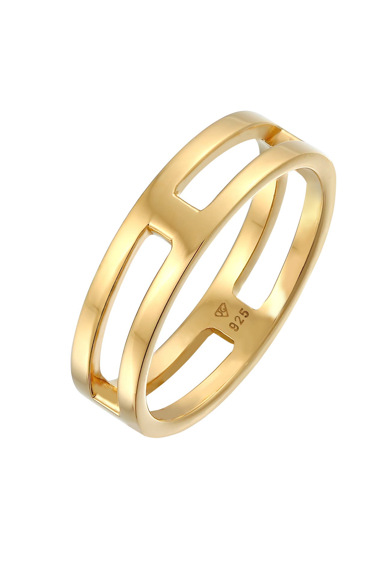 KUZZOI Ring Herren Bandring 925 Silber Gold, Bild 1