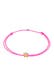 Armband Stern Astro Textilband 925 Silber Pink