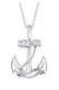 Kette Maritim Anker Anhänger 925 Sterling Silber Silber