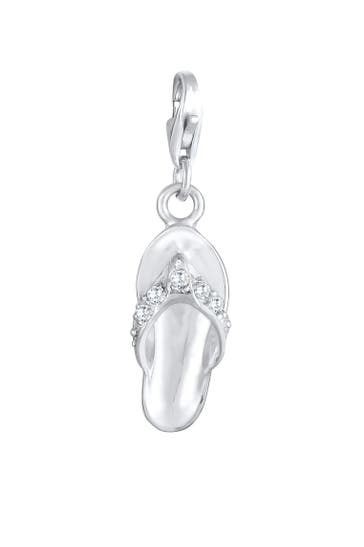NENALINA Charm Anhänger Sandale Zirkonia 925 Silber