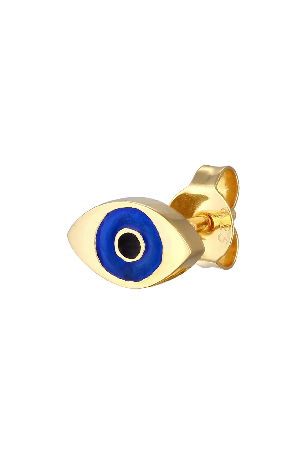 ELLI Ohrringe Single Ohrstecker Evil Eye Symbol Emaille 925 Silber Gold, Bild 1