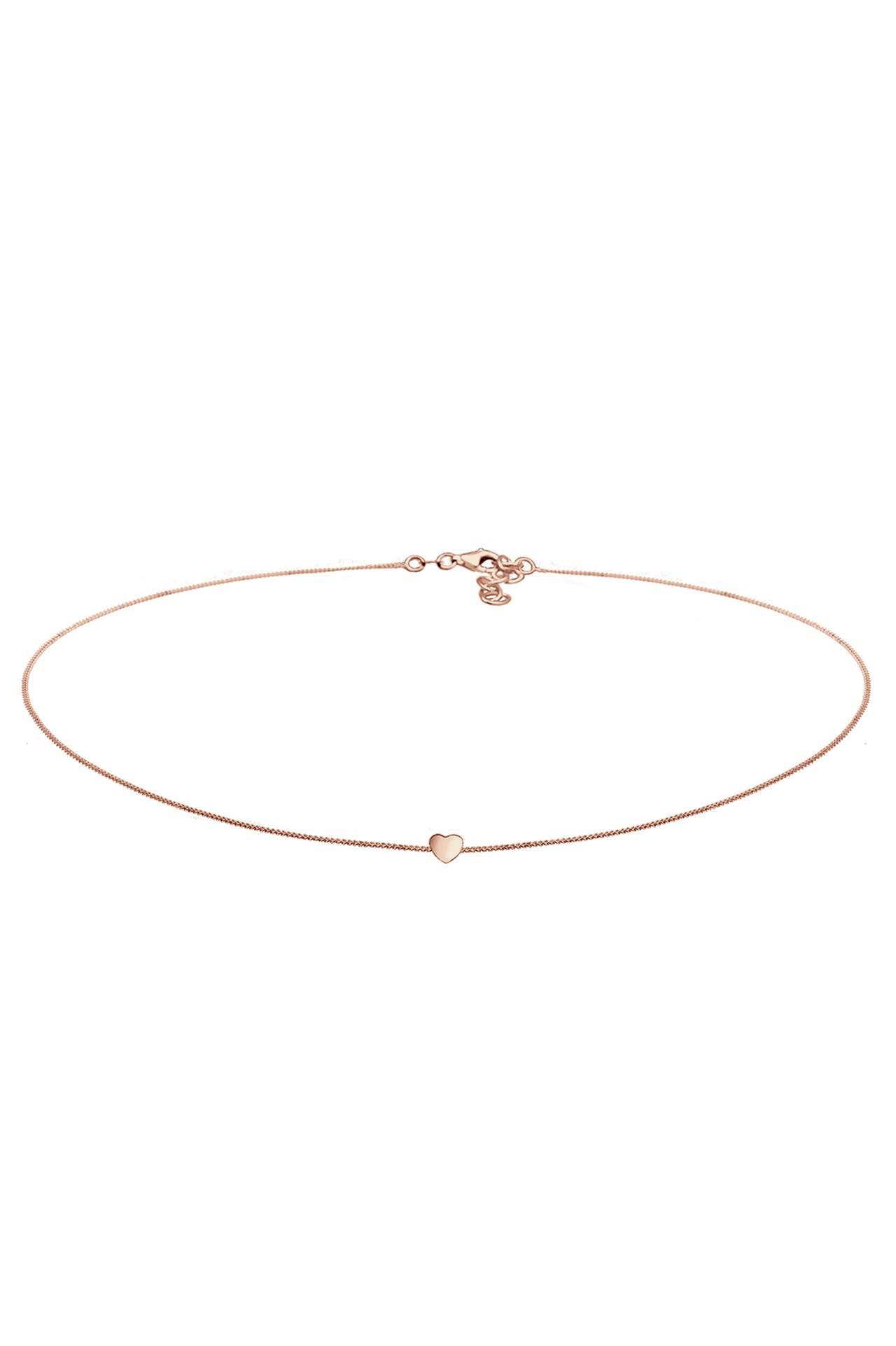 ELLI Kette Choker Herz Liebe 925 Silber Rosegold, Bild 1