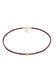 Kette Choker Velour Leder Bead Trend 925 Silber Gold