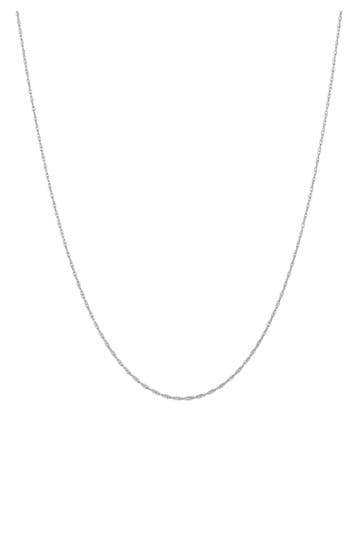KUZZOI Kette Basic Gedrehte Gliederkette 925 Silber Silber