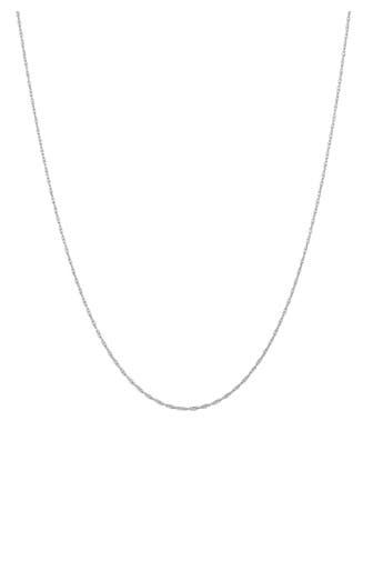 KUZZOI Kette Basic Gedrehte Gliederkette 925 Silber Silber