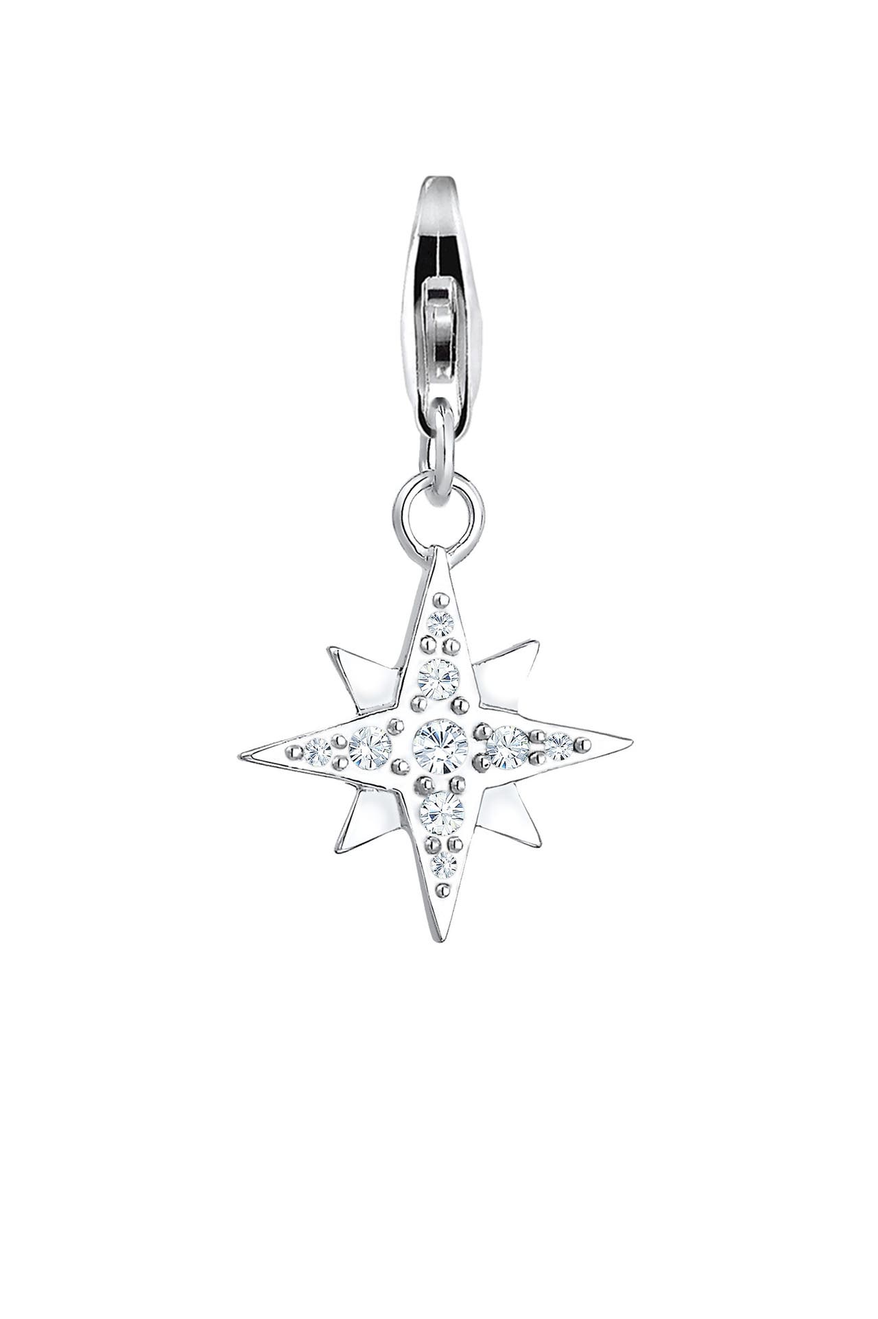 NENALINA Charm Stern Astro Basic 925 Silber, mit Kristallen von Swarovski®, Bild 1