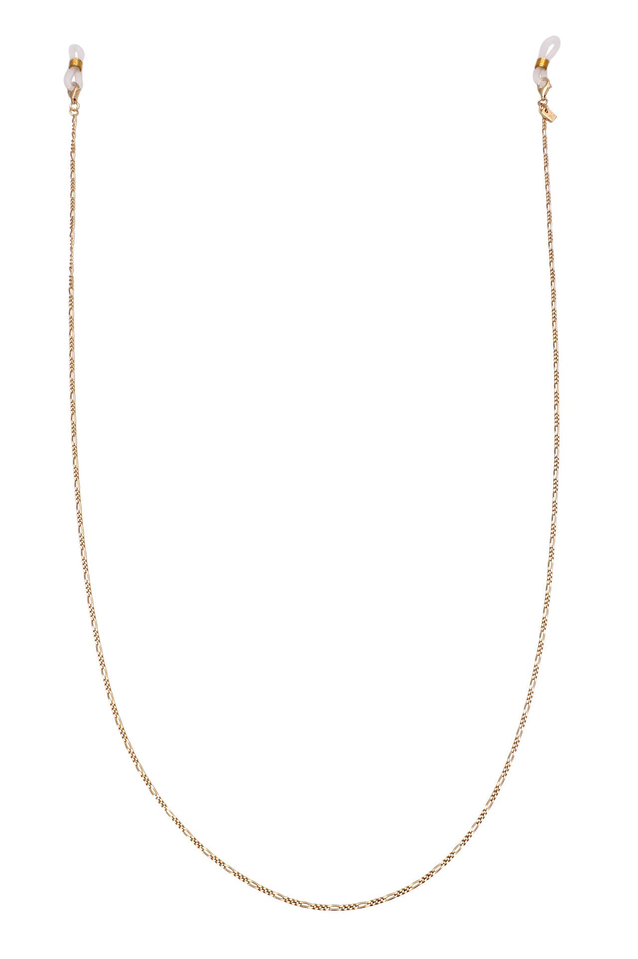 KUZZOI Schmuckset Brillenkette Figaro Gliederkette 925 Sterling Silber Gold, Bild 1