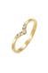 Ring V-Form Diamant (0.07 ct) 585 Gelbgold Gold