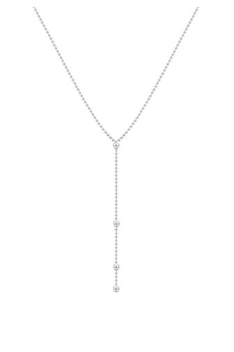 ELLI Kette Y-Kette Kugel Design 925 Sterling Silber Silber