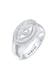 Ring Herren Siegelring Evil Eye Schutzsymbol 925 Silber Silber