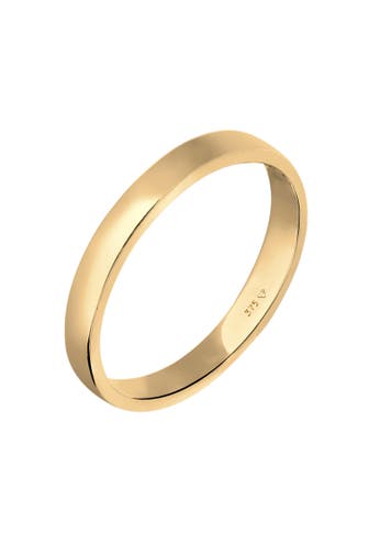 ELLI PREMIUM Ring Ehering Trauring Basic 375 Gelbgold