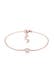 Armband Glas Kirstalle Weiß 925 Sterling Silber Rosegold