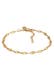 Armband Stern Design Plättchen Glieder 925 Silber Gold