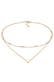 Kette Choker Layer Süßwasserperlen Herz 925 Silber Gold