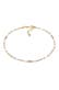 Fusskettchen Glasperlen Pastell Sommeraccessoire 925 Sterling Silber Gold