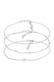 Armband Gedreht Kugel Kreuz Design (3 tlg.) 925 Silber Silber