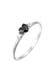 Ring Herz Zirkonia Schwarz Liebe 925 Sterling Silber Silber