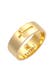 Ring Bandring Glanz Kreuz 925 Silber gold