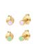 Ohrringe Stecker Emaille Basic Set 925 Silber Gold