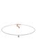 Kette Basic Choker 925 Silber, mit Kristallen von Swarovski® Rosegold