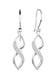 Ohrringe Infinity Spirale Silber, mit Kristallen von Swarovski® Silber