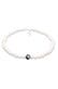 Kette Harz Perlen Yin-Yang Bead 925 Silber Weiß