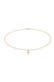 Kette Choker Kreuz 925er Silber, mit Kristallen von Swarovski® Gold