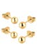 Ohrringe Kugeln Basic Set Geo Filigran 925 Silber vergoldet Gold