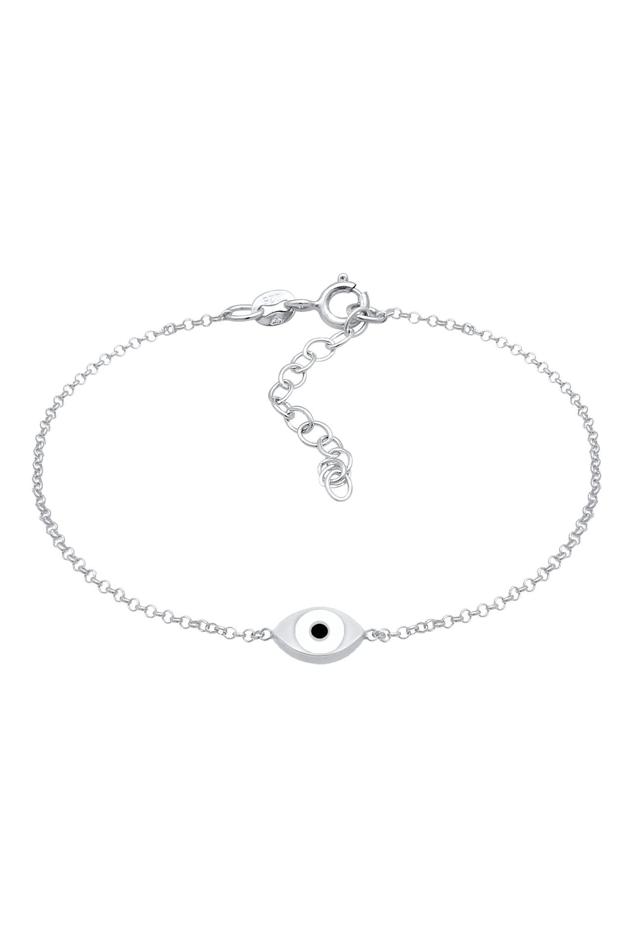 ELLI Armband Evil Eye Auge Symbol Emaille 925er Silber Schwarz, Bild 1