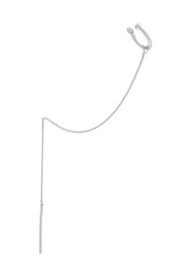 ELLI Ohrringe Earcuff Ohrklemme Durchzieher Single 925 Silber Silber