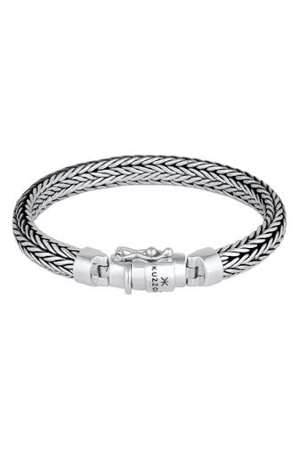 KUZZOI Armband Zopfglieder 925 Silber