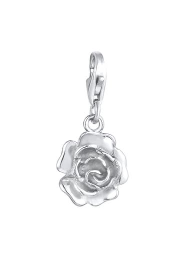 NENALINA Charm Anhänger Rose Romantisch 925 Silber