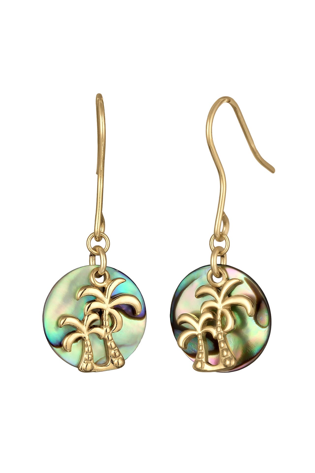 ELLI Ohrringe Ohrhänger Palme Fashion 925 Silber vergoldet Gold, Bild 1