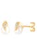 Ohrringe Diamant (0,015ct.) Süßwasserperle 585 Gelbgold Weiß