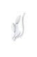 Ohrringe Ear Climber Blatt Leaf Look 925 Silber (1 Stück) Silber