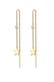 Ohrringe Sterne Durchzieher 925 Silber, mit Kristallen von Swarovski® Gold