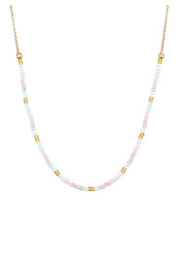 ELLI Halskette Kinder Beads Kugeln Pastell 925 Silber