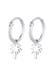 Ohrringe Creolen Palme Trend Filigran 925 Silber Silber