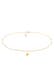 Kette Choker Stern Astro Kristalle 925 Silber Gold