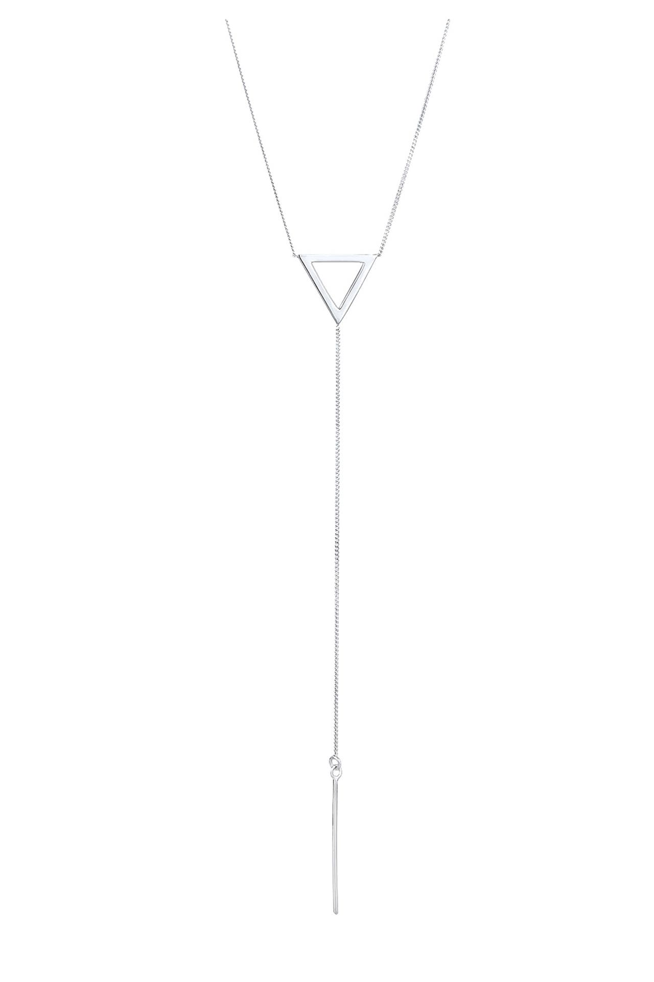ELLI Kette Y-Kette Dreieck Geo 925 Sterling Silber Silber, Bild 1