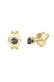 Ohrringe Ohrstecker Diamant Schwarz Brilliant (0.03 ct) 375 Gelbgold Schwarz