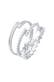 Ring Kugel Twist Geo Offen Set (3 tlg) 925 Silber Silber