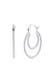 Ohrringe Gedreht Creolen Zeitlos 925 Silber Silber
