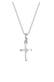 Kette Kreuz Religion Stern Details 925 Silber Silber
