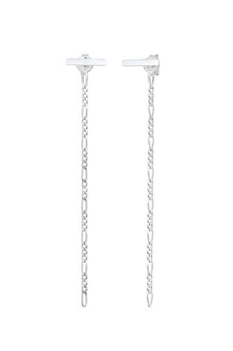 ELLI Ohrringe Geo Stecker Hänger Figaro Trend 925 Silber Silber