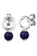Ohrringe Ohrstecker Lapis Lazuli Blau 925 Sterling Silber Silber