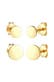 Ohrringe Disc Plättchen Kreis Basic 2er Set 925 Silber Gold