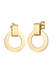 Ohrringe Ohrstecker Kreis Rund Modern 925 Silber Gold